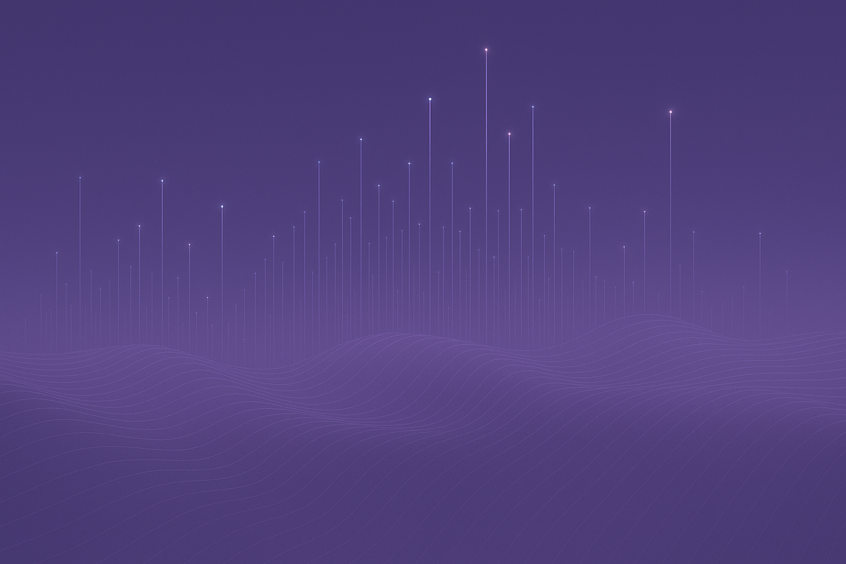 Abstract purple data visualization background